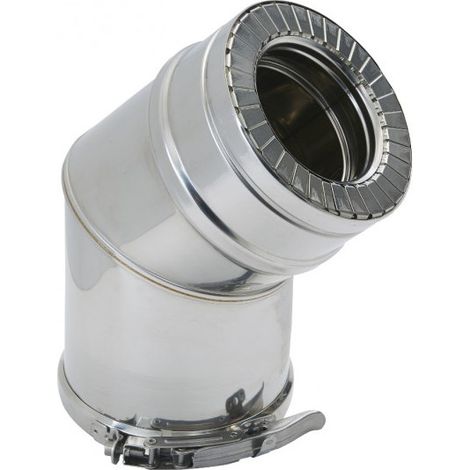 Ellenbogen 45° Duoten Edelstahl 304