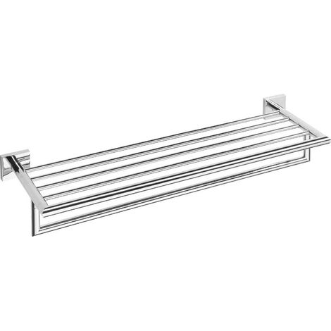 Sapho X-SQUARE - Estante para toallas, longitud 66 cm, cromo XQ601 (1/4)