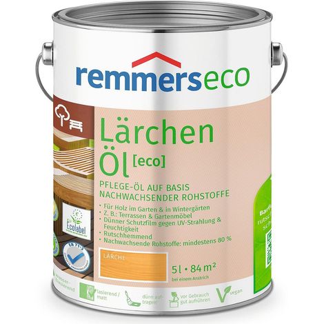Remmers Lärchen-Öl [eco], 5 Liter, nachhaltiges Lärchenöl, aussen und innen, optimal für Lärche Gartenmöbel oder Lärche Holzterrassen, ökologisch