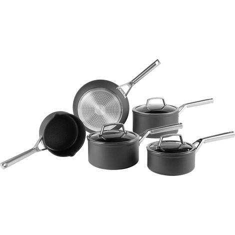 Ensemble de 5 casseroles et poêles Ninja Zerostick C35000EU 16/18/20/24 cm Noir