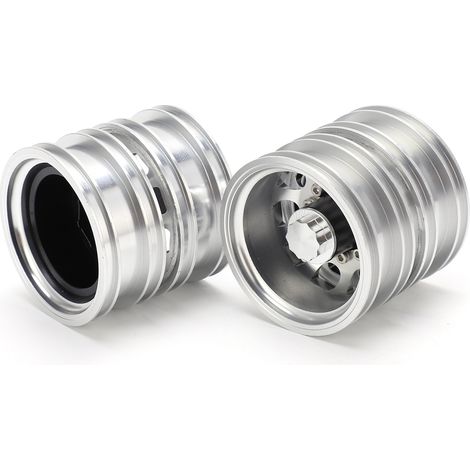 Essieu arrière métallique non motorisé, moyeu de roue arrière métallique pour camion semi-remorque Tamiya 1/14, longueur d'essieu 167 mm (1/5)