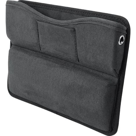 (Noir A) Boîte de rangement en cuir noir pour l'espace entre les sièges de voiture, bouchon anti-chute, support de téléphone, organisateur, accessoires de décoration intérieure (1/5)