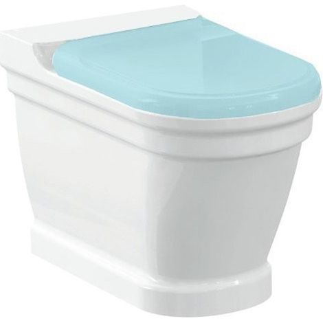 Cuvette WC ANTIK, siphon en P/siphon en S, 37x63cm, blanc (1/2)