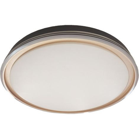 Picola Deckenleuchte schwarz/gold LED 60 W 3000-4200-6500 K 5400 lm (Ø50 x 50 x 50 x 7 cm) mit Fernbedienung