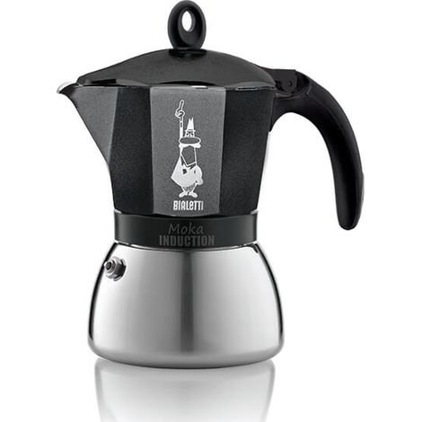 Bialetti Moka Induction 6 Cup Espresso Maker Black