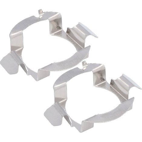 Lot de 2 supports d'ampoule pour phare en acier inoxydable robuste et stable pose facile socle LED pour A3 A4L A6L (1/5)