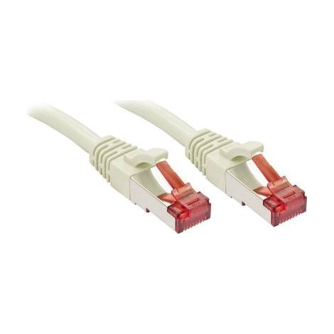 LINDY 47711 RJ45 Câble réseau, câble patch CAT 6 S/FTP 30.00 m gris avec cliquet d'encastrement 1 pc (1/2)