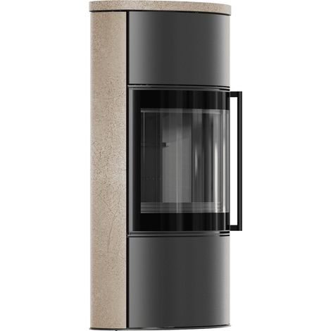 BJORN 150 7 kW freistehender Stahlofen Hochdekorative GOLD SATIN Speicherkeramik Keramikabdeckung schwarzes Thermotec (1/5)