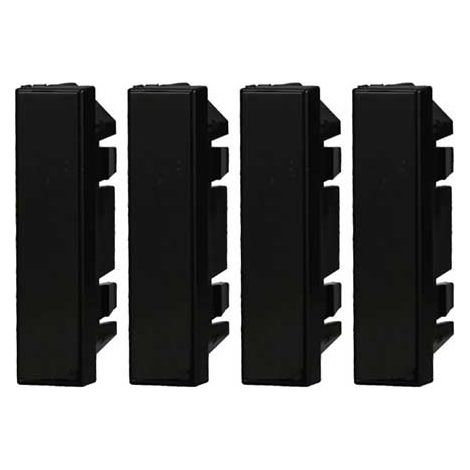 Falso polo mezzo posto 1/2P compatibile Bticino Axolute colore nero confezione 4pcs Ettroit AN0102