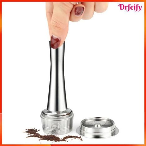 Capsule café réutilisable - - 46x26 mm - Inox 304 - Compatible ALDI/K-fee/Caffitaly/Cafissimo - Haute pression (1/5)