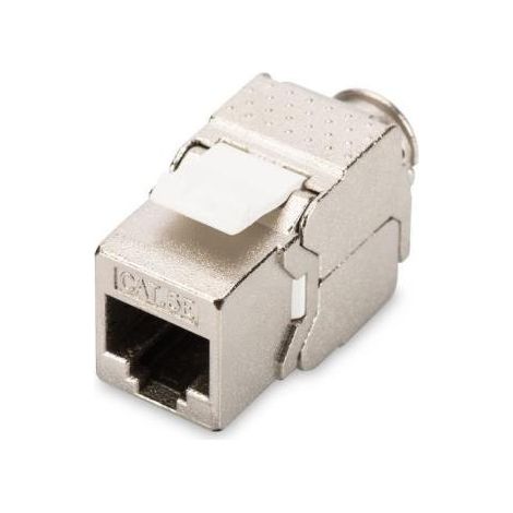 DIGITUS Geschirmtes Cat-5e Keystone Modul - RJ45-100 MHz 1GBase-T Buchse - AWG 26-22 - werkzeuglose Montage