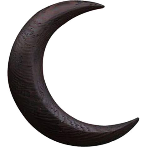 Peigne à chignon en bois lune croissante sculpté main, épingle à cheveux lunaire pour cheveux longs, accessoire coiffure lune décroissante (1/5)