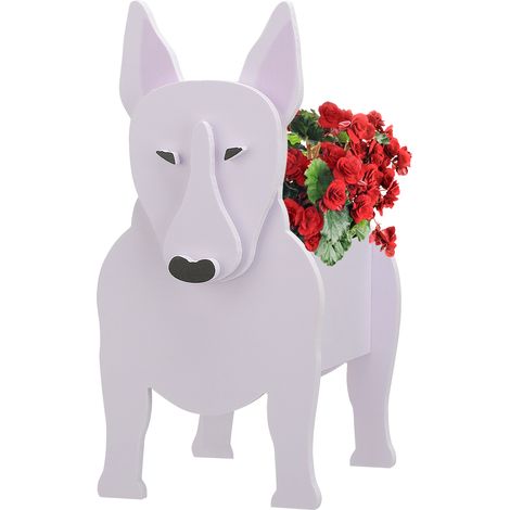 Pot de jardinière décoratif pour chien, haute capacité de charge, fleur mignonne pour décoration de jardin de maison, bouledogue de petite taille (1/5)