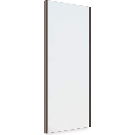 Miroir extractible pour l'intérieur de l'armoire, Miroir intérieur réglable pour Armoire, 340 x 1000 mm, Finition Couleur Moka (1/5)