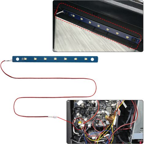 Accessoire pour imprimante 3D compatible avec les bandes lumineuses LED AD 5M/5M Pro, haute luminosité, installation facile, kit de panneau lumineux, bandes lumineuses LED magnétiques. (1/5)