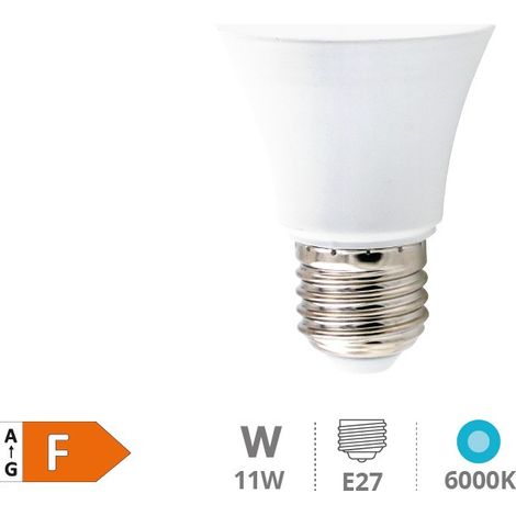 Bombilla LED con sensor movimiento y crepuscular 11W 1160lm E27 6000K
