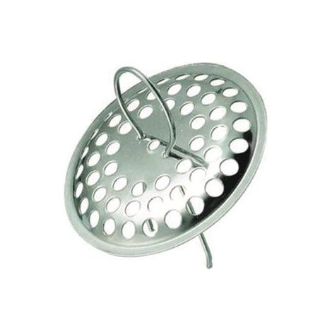Grigliette con molla per pilette e lavandini in acciaio inox