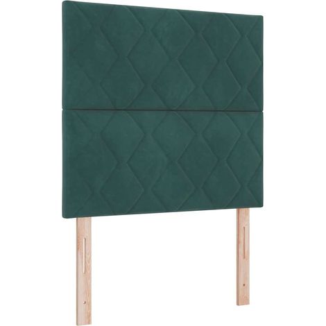 Maison Exclusive - Cabecero Verde oscuro 100 cm Terciopelo (1/5)
