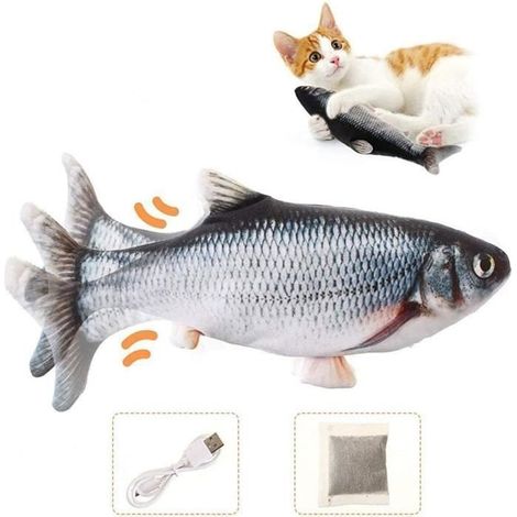 Jouet - YULINLAND - Poisson électrique - Charge USB - Réaliste - Avec cataire (1/3)