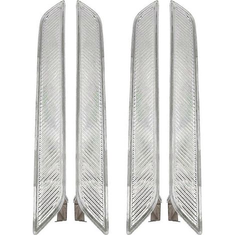 unidades de reflectores de luz de posición lateral para parachoques delantero con lente transparente estilo europeo para BMW E71 X6 E70 X5M 2008-2014 (Reemplazo de luces de posición laterales)