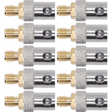 Kit de 10 adaptateurs pour câble coaxial RF, connecteurs SMA femelle vers BNC femelle.