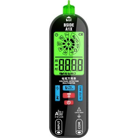 Multimètre Intelligent à Plage Automatique avec Affichage Numérique et Deux Sondes de Mesure (1/4)