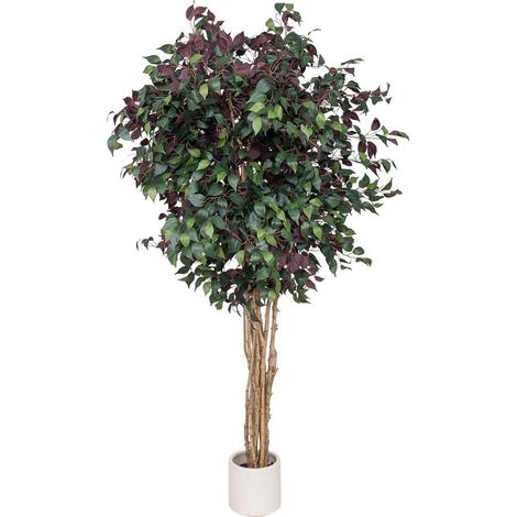 Planta ficus decorativo artificial verde 93x74x180h cm (1/5)