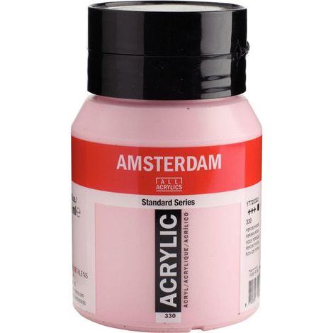 Peinture acrylique - Amsterdam - 500ml - Couleur ROSE persane - Haute résistance à la lumière - Durable (1/2)