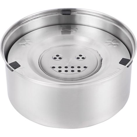 GARRYFIZH Fontaine à eau pour chien 3L inox 304 - anti-renversement, buveur lent, projet jardin/maison durable (1/5)