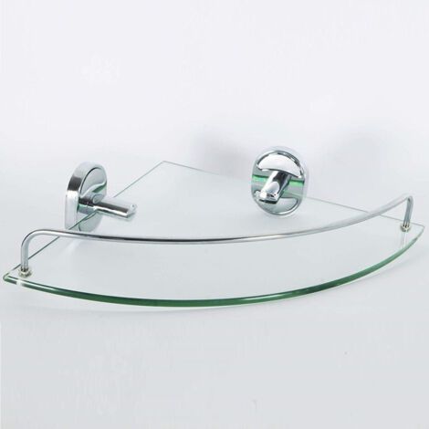 Esy52020 étagère D'angle En Verre Receveur De Douche Salle De Bain étagère Triangulaire