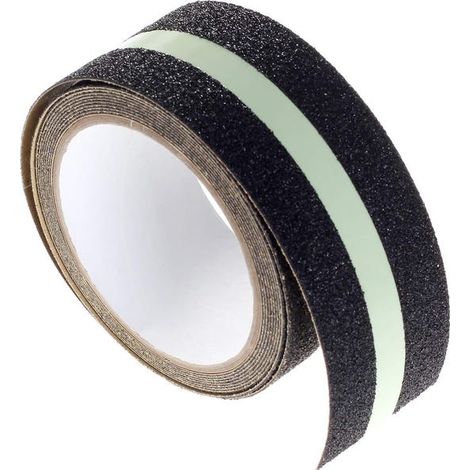 [4Mx5cm] Ruban Adhésif Antidérapante Lumineux, Auto-adhésif Ultra-Solide, pour l'intérieur et l'extérieur. Bande Noctilucent pour la Sécurité