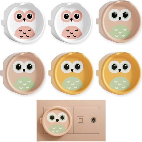 Silikon-Steckdosenabdeckungen, 6 Stück, Kindersicherheit, Steckdosenabdeckung, passender Steckdosenschutz für Babys, Kindersicherung (1/5)