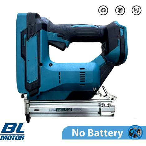 Cloueur-agrafeuse sans fil Brushless pour bois – compatible clous F10 à F30, outil de menuiserie Makita 18V, sans batterie