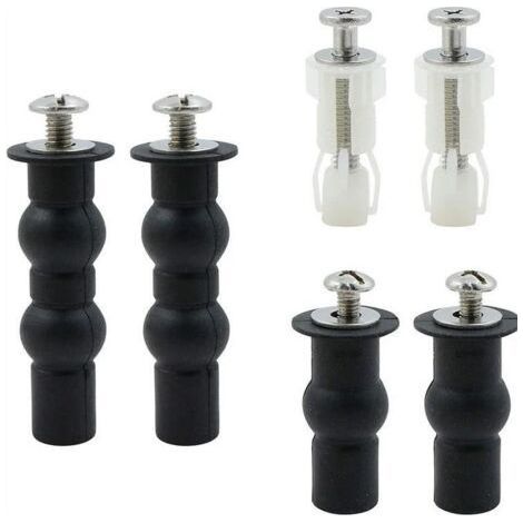 ALLIANDISVis D'expansion pour Couvercle de Toilette Fixation - 3 paires Abattant WC Vis, de boulons d'expansion universels, accessoires de vis pour abattant de siège de toilette (1/5)