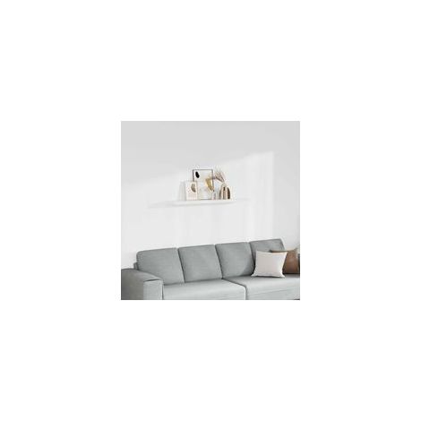 Schweberegal, weiß, 120 x 23,5 x 3,8 cm, MDF-Crezuo