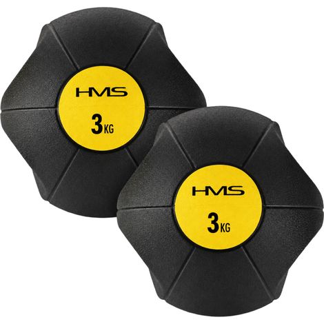 Medicine Ball 3kg - Non-Slip Grip, Durable Material, 2-Pack (1/3)