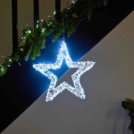 50cm Light up Christmas Galaxy Star with 1440 Cool White LEDs & Timer Function (1/2)