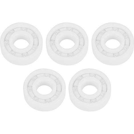 5 Pcs Roulement 6000- en Céramique Pleine Blanche, Roulement à Billes en ZrO2 Roulement en Oxyde de Zircone 10 X 26 X 8 mm (1/5)
