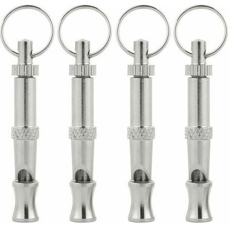 Silbato ultrasónico para perros de 4 piezas, silbato de alta frecuencia, silbato ultrasónico ajustable para entrenamiento, para corregir ladridos, para que los perros se sienten y para llamarlos. (1/5)