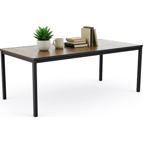 Tavolo da Esterno Sarnia, 8 Posti, 95x200x75h cm Nero Antracite