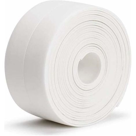 Ruban Adhésif étanche (320x3 8cm) Bande Bande Etancheite Autocollante pour Salle De Bain et Cuisine Ruban D'étanchéité étanche et Résistant à la Moisissure, Pour coin baignoire ou bord toilettes (1/5)