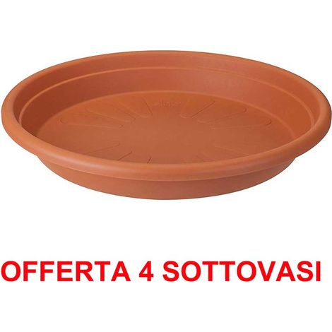 OFFERTA 4 SOTTOVASO UNIVERSAL SAUCER ROUND 21CM TERRA