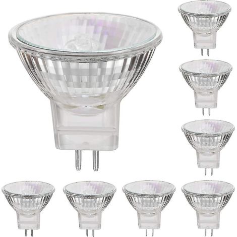 12V 35W Halogenlampen, GU5.3-Sockel, warmweiß, dimmbar, 8er-Packung (1/4)
