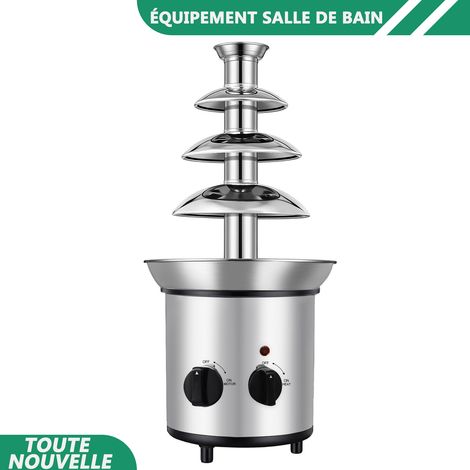 WAOBDLA 170W 1.8L fontaine de chocolat 430 fontaine de chocolat en acier inoxydable à 4 niveaux (1/5)