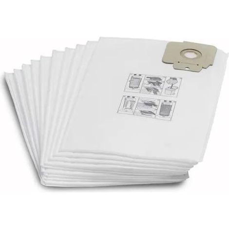 Karcher - Set di 10 sacchetti filtro antistrappo classe M - 69043050