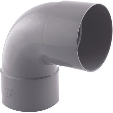 Coude PVC 87° femelle D 100mm (1/3)