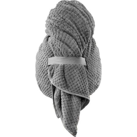 Turban et serviette de bain, Microfibre, conception Élastique, séchage Rapide, Super absorbant, Pas facile de pilule, 60 X 105 c