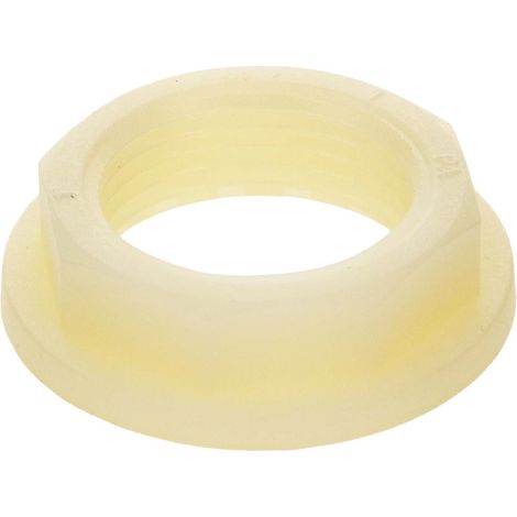 tecuro Gegenmutter mit 1 Zoll Innengewinde, PA (nylon 66), natur (1/4)