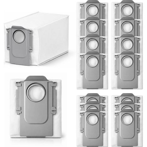 Lot de 16 sacs à poussière pour robot aspirateur Roborock QV 35A/35S/Saros 10R/10/20/ Qrevo Maste/Qrevo Curv/Qrevo S5V/Qrevo S/Qrevo Pro/Qrevo Slim/Qrevo Edge/S8 MaxV Ultra (1/5)