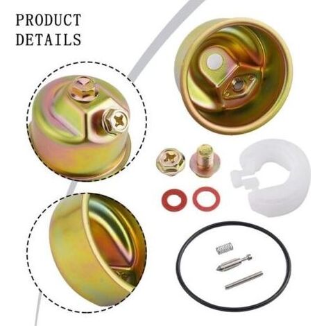 Kit carburateur pour moteurs Honda avec cuve aiguille flotteur joint joint broche compatible avec générateurs tondeuses à gazon (1/3)